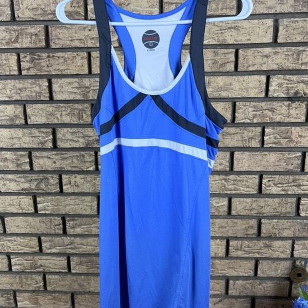 Adidas Clima 365 Running Tank Top Built In Sports Bra Blue Logo Women’s M Sporty
